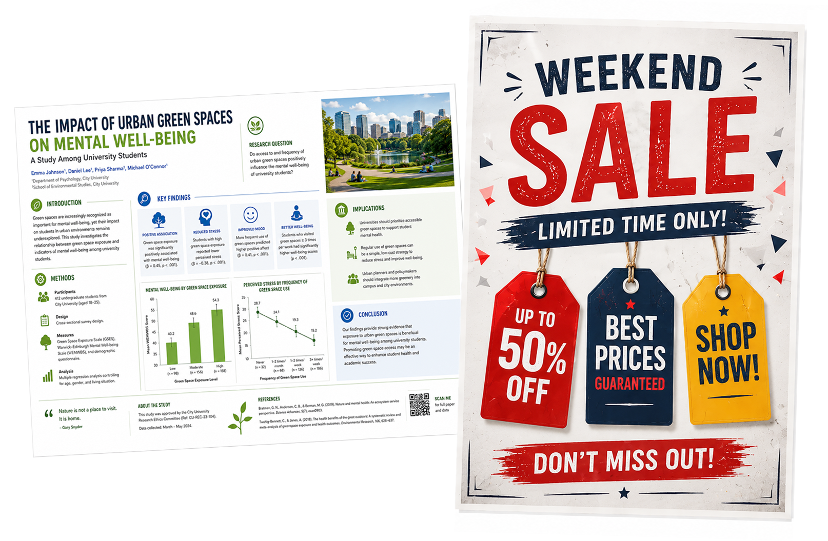 160gsm poster print
