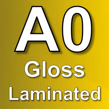 A0 gloss laminated poster printing