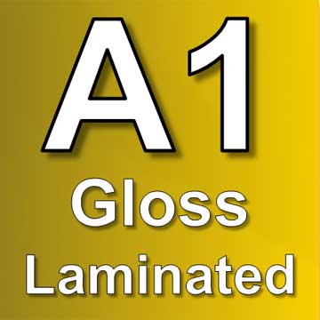 A1 gloss laminated poster printing
