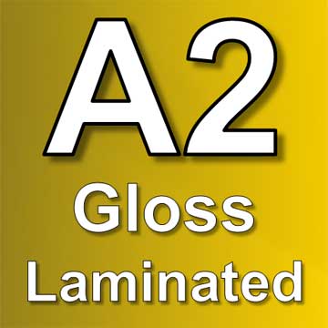 A2 gloss laminated poster printing