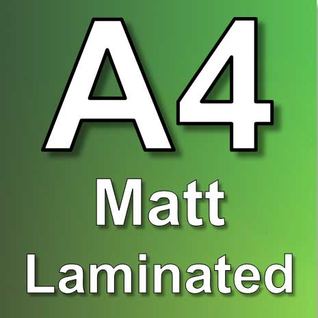 A4 matt laminated poster printing